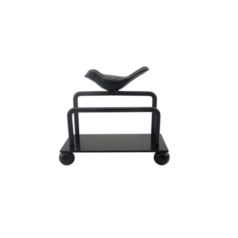 enyuwlcm Metal Desktop Card Holder for Desk Decorative Business Card Display Stand for Countertop Bird Design Black 1 Pack - Image 1